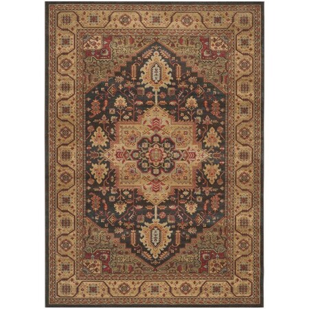 Safavieh 10 x 14 ft. Mahal Power Loomed Rug, Large Rectangle - Navy and Natural MAH656E-10